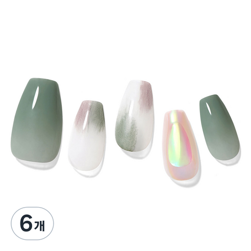 데싱디바 매직프레스 네일팁, 어센틱 터치 샤인, 6개