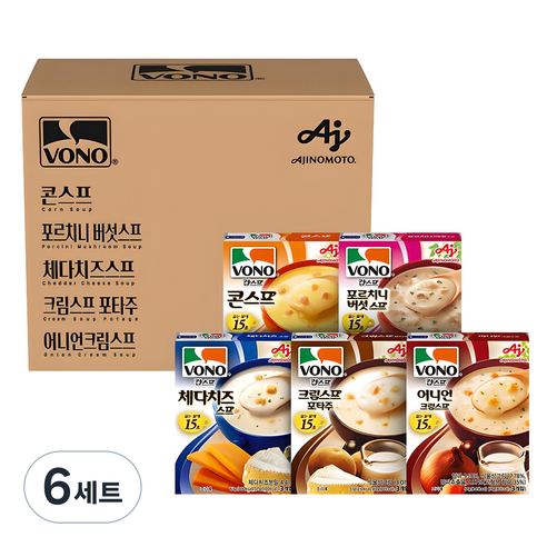 보노 버라이어티팩 스프 5종 세트, 6세트