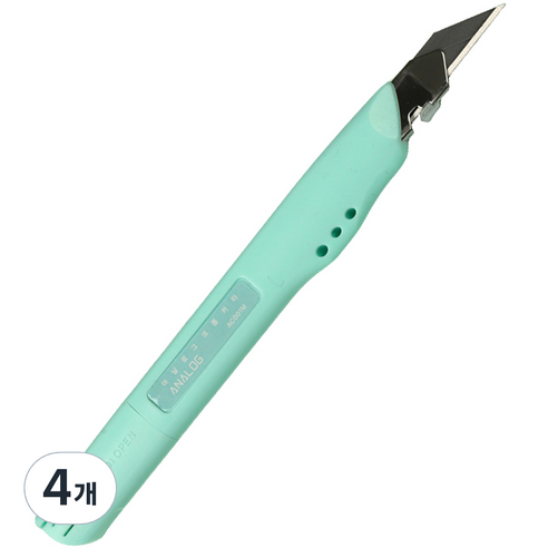 아날로그 30도 크롬커터 칼 민트에디션, 민트, 4개