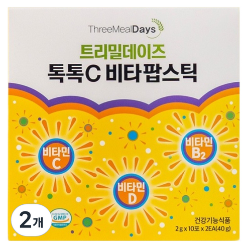 트리밀데이즈 톡톡C 비타팝스틱 20p, 40g, 2개