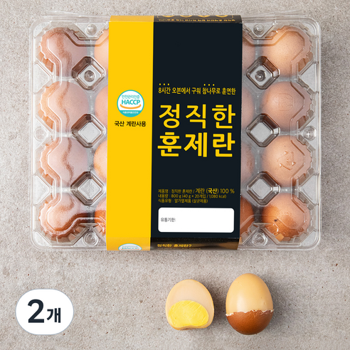 자연애찬 정직한 훈제란 20구, 2개