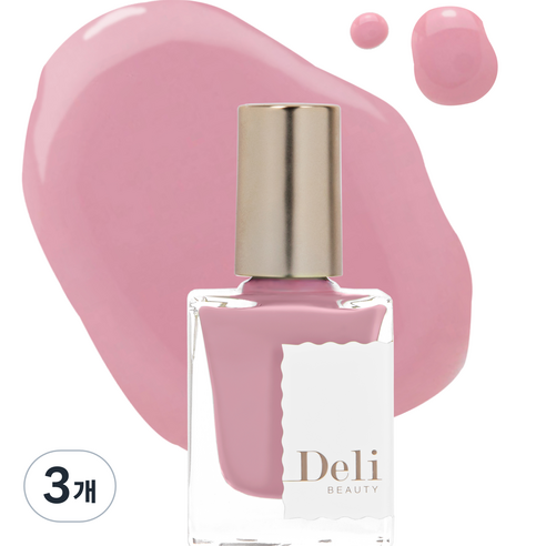 델리뷰티 딥시럽 루어인무드 네일컬러 매니큐어, MSY11 미스티 로즈, 10ml, 3개