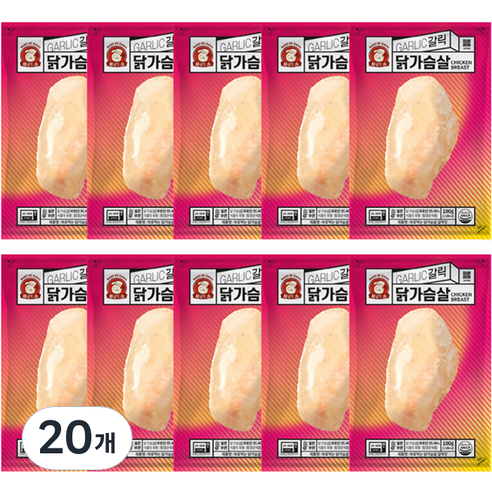 바로드숑 바로 먹는 닭가슴살 갈릭, 100g, 20개