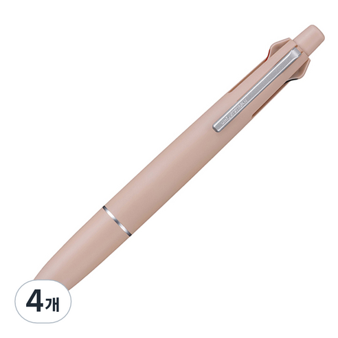 제트스트림 라이트 터치 잉크 멀티펜 MSXE-LS 0.5mm, 코랄핑크, 4개