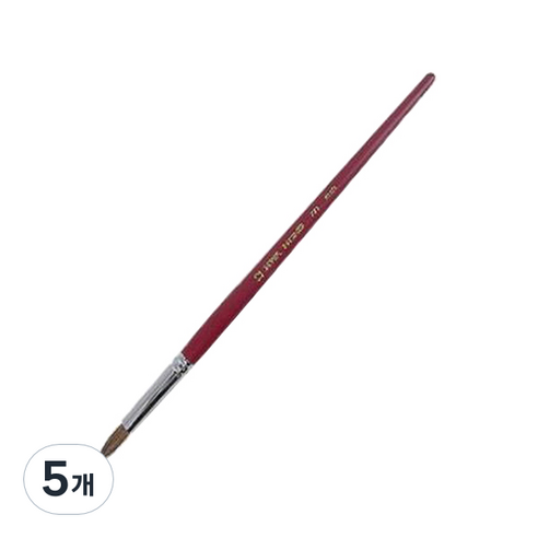 화홍 수채화붓 771 환 마모, 16호, 5개