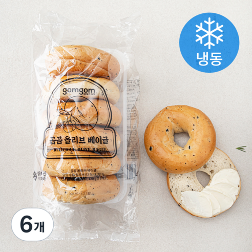 곰곰 올리브 베이글 (냉동), 720g, 6개