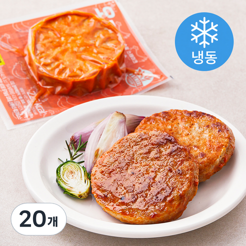 네네치킨 네꼬닭 닭가슴살 오트밀 스테이크 레드마요맛 (냉동), 100g, 20개