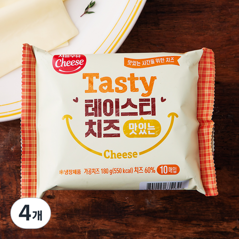 서울우유치즈 테이스티 치즈 맛있는, 18g, 10개입, 4개