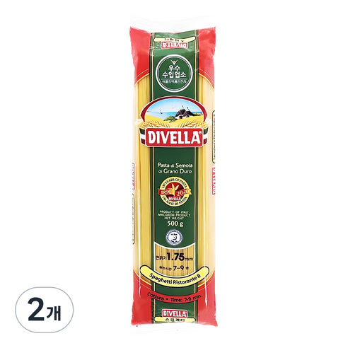 디벨라 스파게티, 500g, 2개
