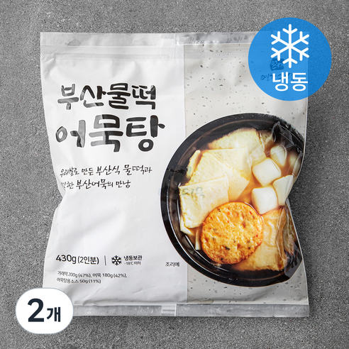 영자어묵 부산물떡 어묵탕 (냉동), 430g, 2개