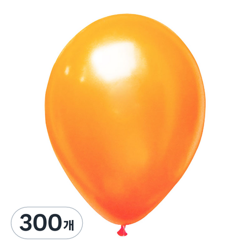 해피풍선 라운드 풍선, 펄 오렌지, 300개