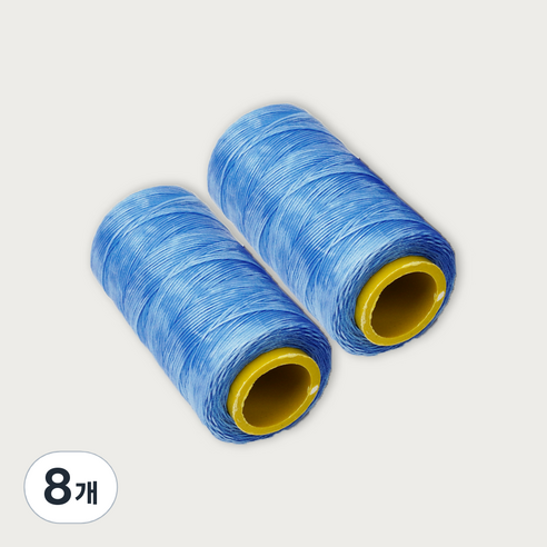 가죽공예 왁스실 초사용 1mm x 220m, 스카이, 8개
