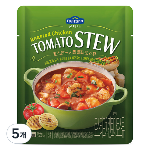 폰타나 로스티드 치킨 토마토 스튜, 250g, 5개