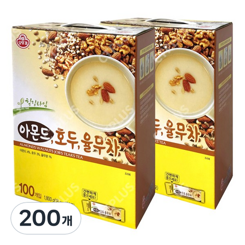 오뚜기 아몬드 호두 율무차, 18g, 100개입, 2개 - 율무차 | 쿠팡