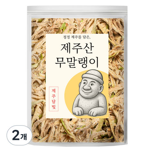 제주담빛 제주산 무말랭이, 2개, 200g
