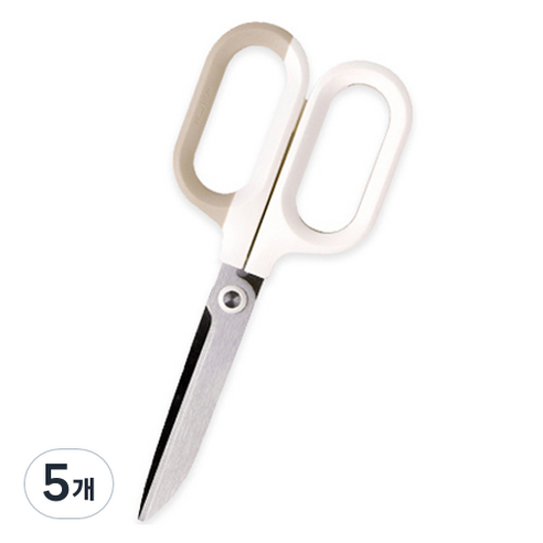 인디케이 모던 가위, 화이트, 5개