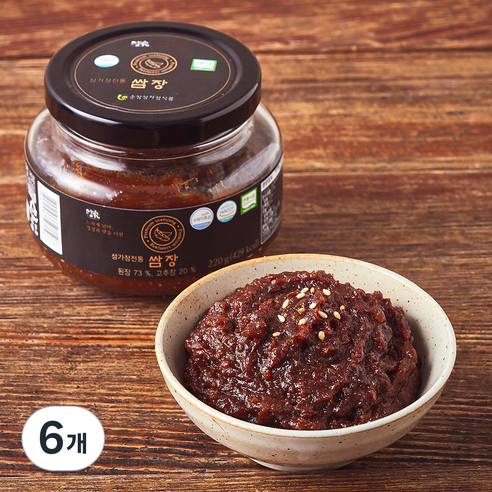담가 순창 성가정 전통 쌈장, 220g, 6개