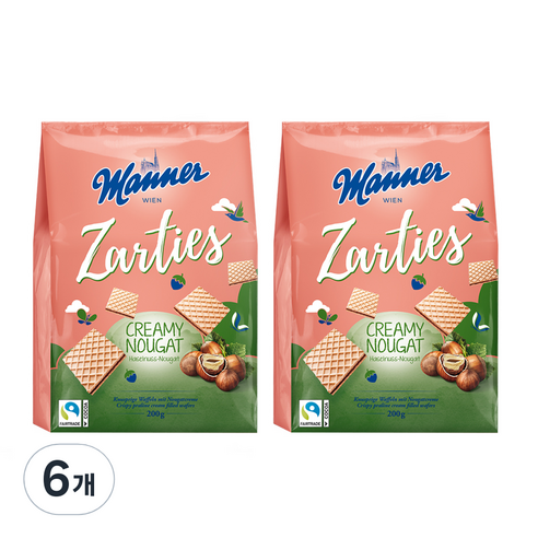 매너 웨이퍼 크리미 누가, 6개, 200g