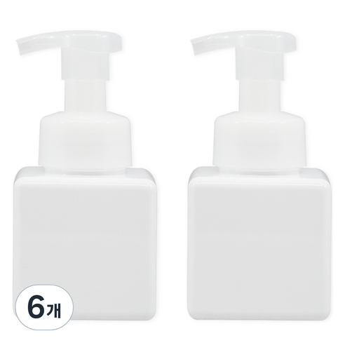 뉴앤룩 리필 용기 디스펜서 거품형 250ml, 화이트, 6개