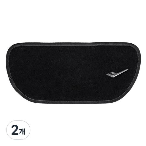 프로스펙스 다이얼 허리 보호대 연장패드, 블랙, 2개
