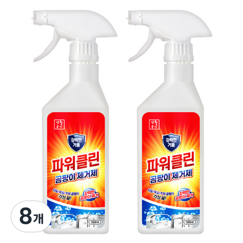 생활공식 파워클린 곰팡이 제거제, 8개, 500ml
