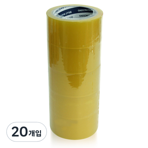 보스테이프 THE 튼튼한 박스테이프 경포장용 53MIC 48mm x 50m, 투명, 20개입