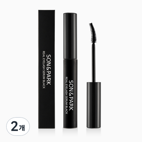 손앤박 리얼 아이래쉬 세럼 속눈썹 영양제 블랙, 2개, 15g