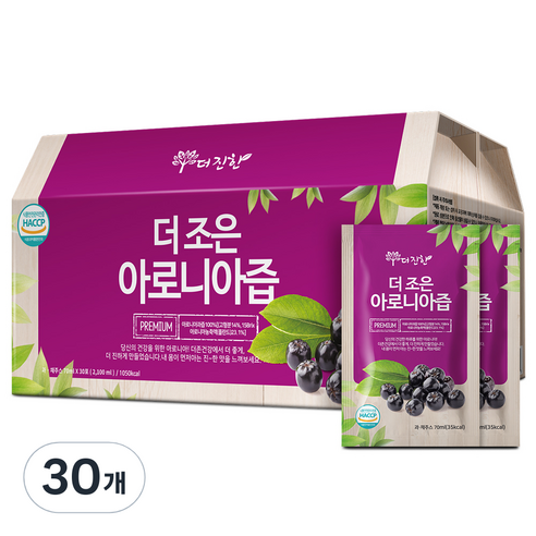더존건강 더조은 아로니아즙, 2100ml, 30개