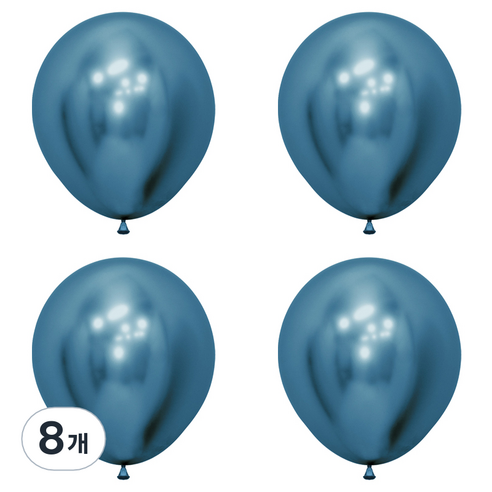 셈퍼텍스 풍선 45cm, 리플렉스 블루, 8개
