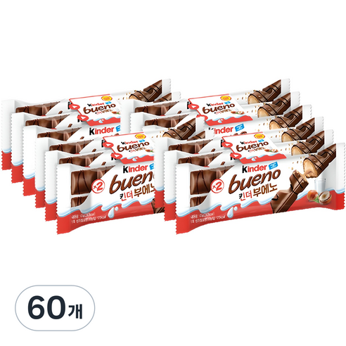 킨더 부에노 초콜릿, 43g, 60개