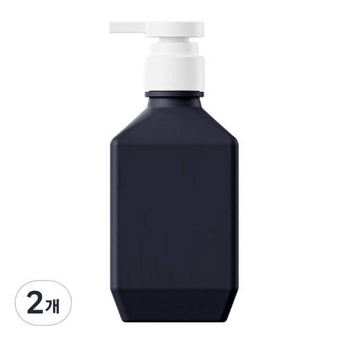 뉴앤룩 폴리 샴푸 바디워시 리필용기 400ml, 다크그레이, 2개