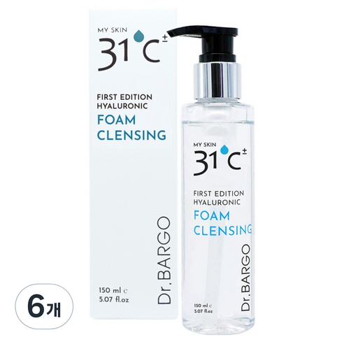 닥터바르고 퍼스트 에디션 히알루론산 폼클렌징, 150ml, 6개