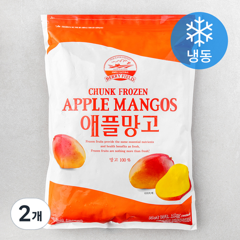 베리필드 애플망고 (냉동), 2개, 1kg