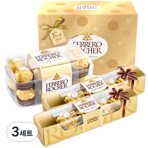 페레로로쉐 초콜릿 5개입 × 2p + 16개입 세트, 320g, 3세트