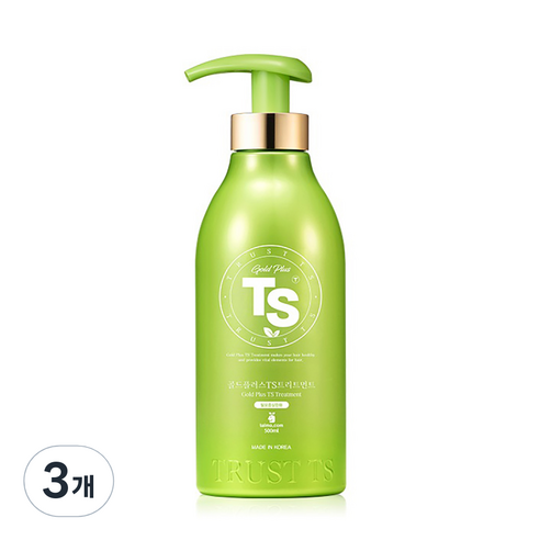 TS 골드 플러스 헤어트리트먼트, 500ml, 3개
