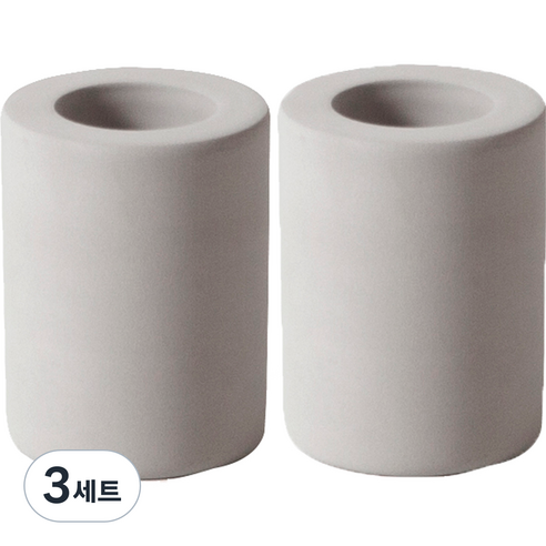 레이지소사이어티 규조토 홀더 미니 2종 세트, 라이트그레이, 라이트그레이, 3세트