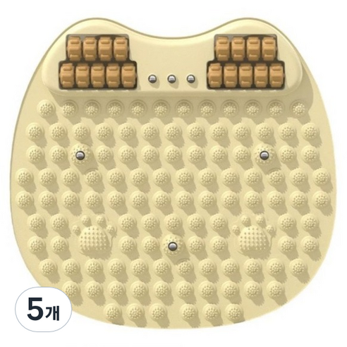 헬씨닷 롤링 실리콘 발지압 매트 50cm, 5개, 베이지