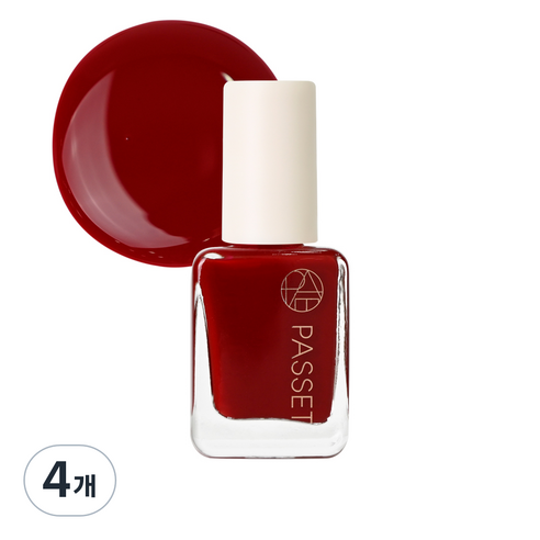 파셋 셀럽 네일 폴리쉬 매니큐어, 16 클래식레드, 7ml, 4개