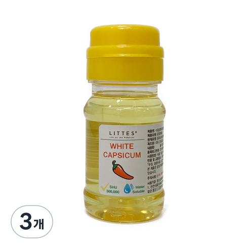 리트 수용성 화이트 캡시컴 에이 300000 SHU, 50g, 3개