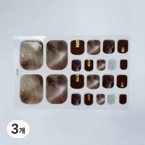 블루코지 패디팁 스티커 대비 발꾸미기, 3개, Type 03
