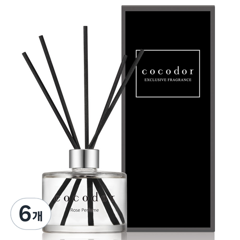 코코도르 디퓨저, 로즈 퍼퓸, 200ml, 6개