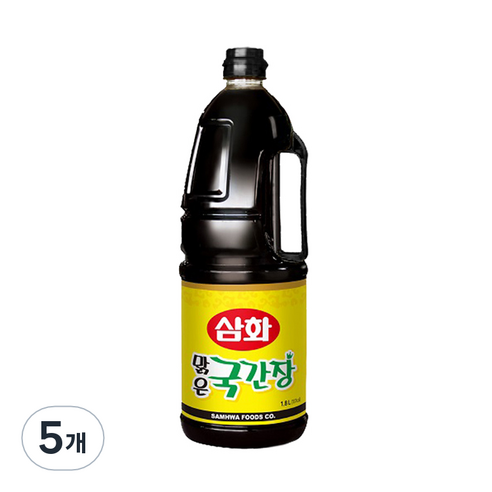 [삼화] 맑은 국간장, 1.8L, 5개