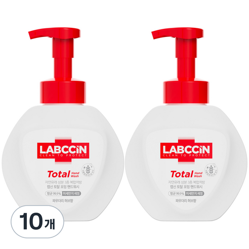 랩신 토탈 핸드워시 파우더리 허브향, 500ml, 10개