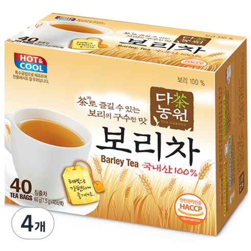 다농원 보리차, 1.5g, 40개입, 4개