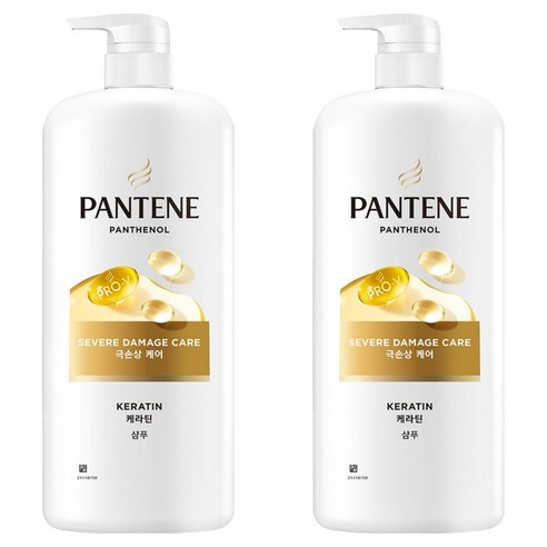 팬틴 극손상케어 샴푸, 1.2L, 2개