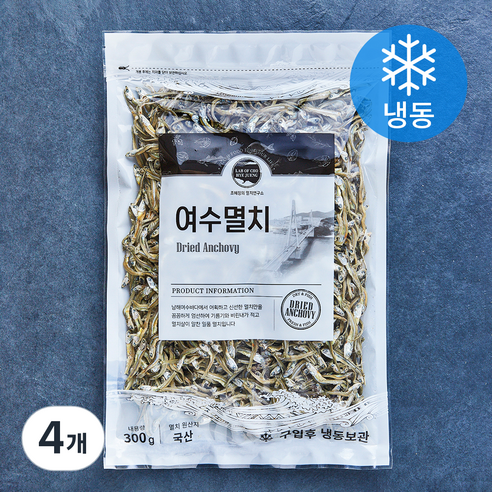 조혜정의멸치연구소 여수멸치 볶음조림 (냉동), 4개, 300g