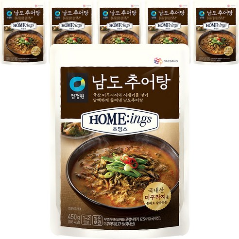 호밍스 남도추어탕, 450g, 5개