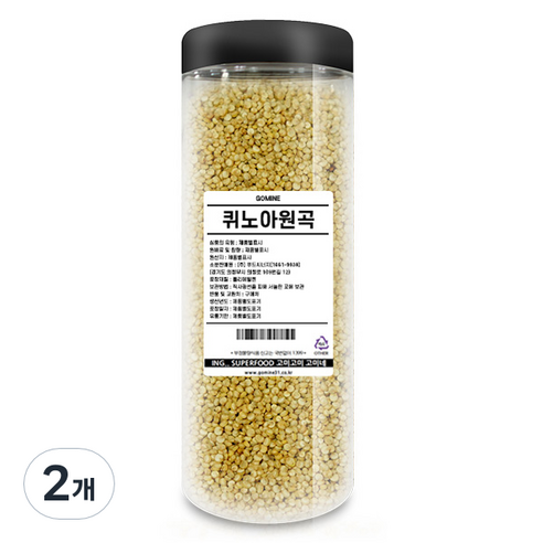 고미네 미국산 퀴노아원곡 통, 700g, 2개