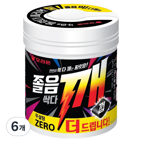 오리온 졸음싹다깨껌, 102g, 6개