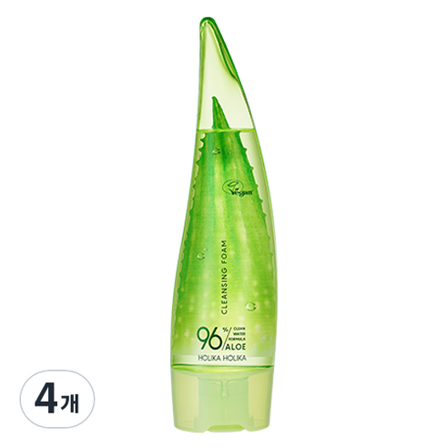 홀리카홀리카 알로에 클린 워터 포뮬라 클렌징폼, 150ml, 4개